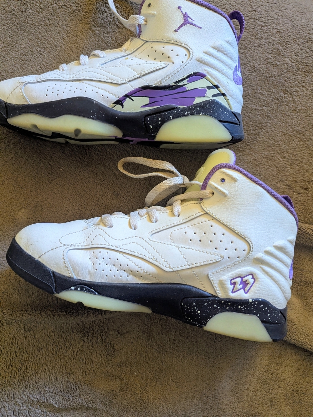 Purple Jordan Kids' Sneaker - Size 2Y